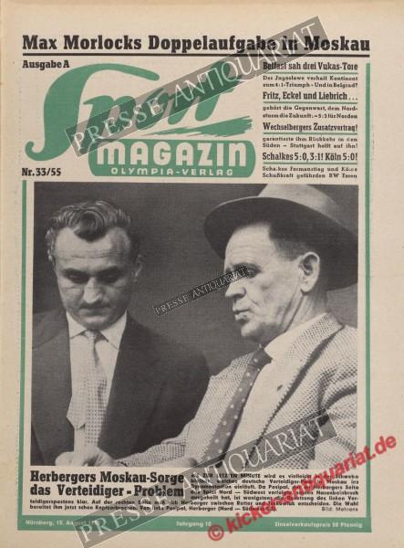 Sportmagazin Nr. 33A, 15.08.1955 bis 21.08.1955