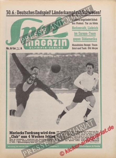 Sportmagazin Nr. 8A, 20.02.1956 bis 26.02.1956
