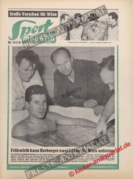 Sportmagazin Nr. 9A, 04.03.1957 bis 10.03.1957