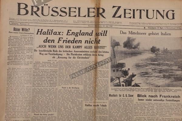 Brüsseler Zeitung, 24.07.1940