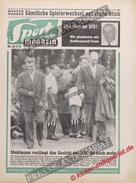 Sportmagazin Nr. 31A, 05.08.1957 bis 11.08.1957