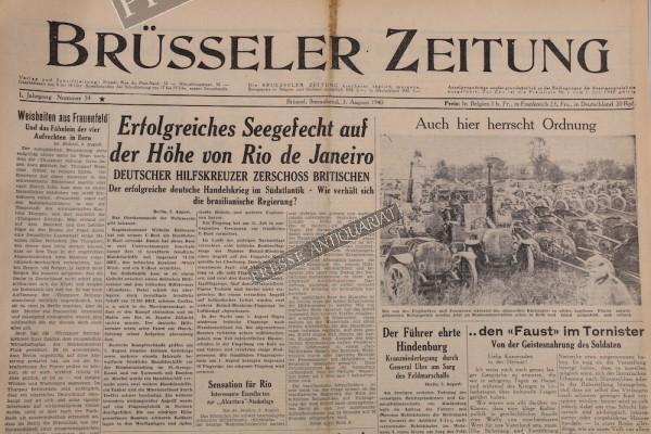 Brüsseler Zeitung, 03.08.1940