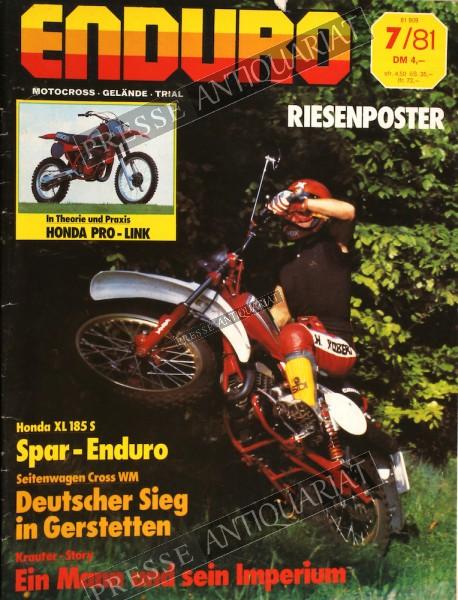 Enduro, 01.07.1981 bis 31.07.1981