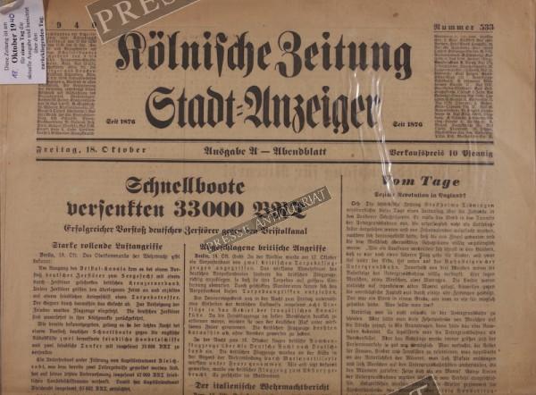 Kölnische Zeitung, 18.10.1940