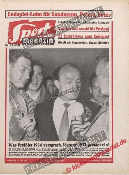 Sportmagazin Nr. 26B, 27.06.1957 bis 03.07.1957