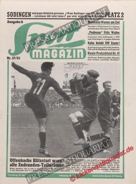 Sportmagazin Nr. 17A, 25.04.1955 bis 01.05.1955