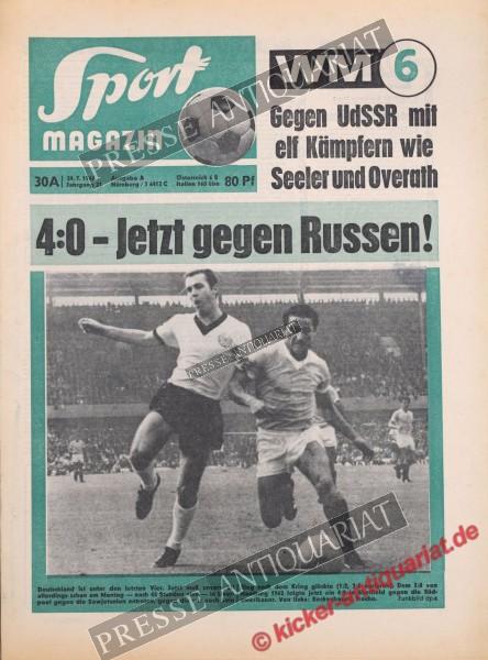 Sportmagazin Nr. 30A, 25.07.1966 bis 31.07.1966