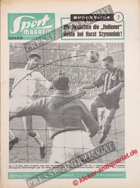 Sportmagazin Nr. 41A, 14.10.1963 bis 20.10.1963