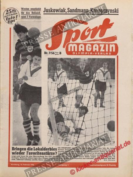 Sportmagazin Nr. 7B, 16.02.1956 bis 22.02.1956