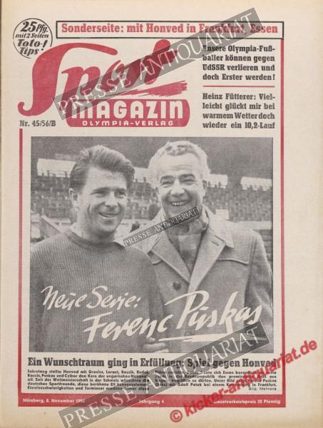 Sportmagazin Nr. 45B, 08.11.1956 bis 14.11.1956