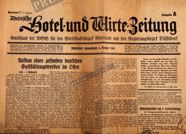 Hotel und Wirte Zeitung, 04.01.1941 bis 10.01.1941