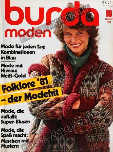 Burda Moden, 01.10.1981 bis 31.10.1981