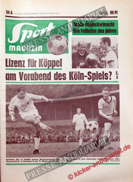 Sportmagazin Nr. 34A, 19.08.1968 bis 25.08.1968