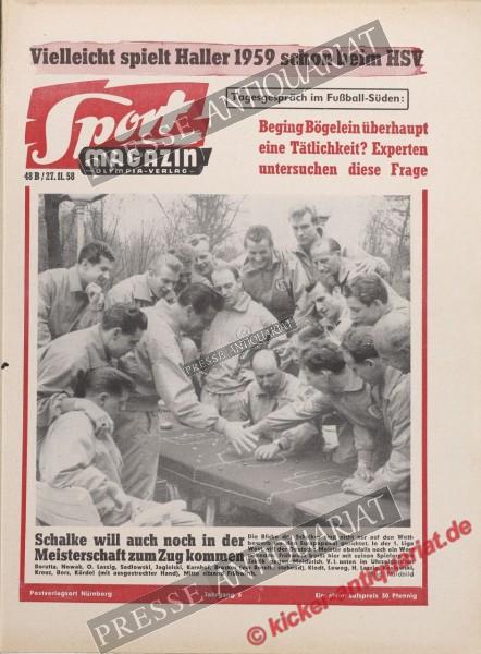 Sportmagazin Nr. 48B, 27.11.1958 bis 03.12.1958