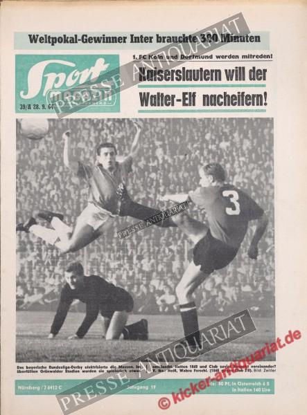 Sportmagazin Nr. 39A, 28.09.1964 bis 04.10.1964
