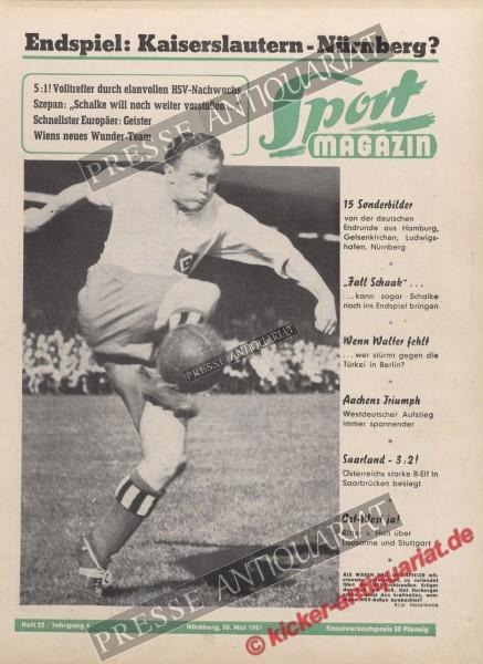 Sportmagazin Nr. 22, 30.05.1951 bis 05.06.1951