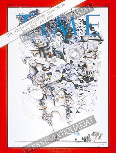 TIME Magazin – Wochenausgabe vom 14. bis 20. Mai 1965  Titelthema: The Communications Explosion – Early Bird and After