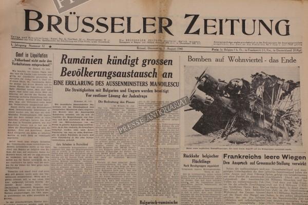 Brüsseler Zeitung, 01.08.1940