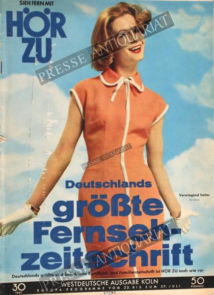 Hör Zu Rundfunkzeitung, 23.07.1961 bis 29.07.1961
