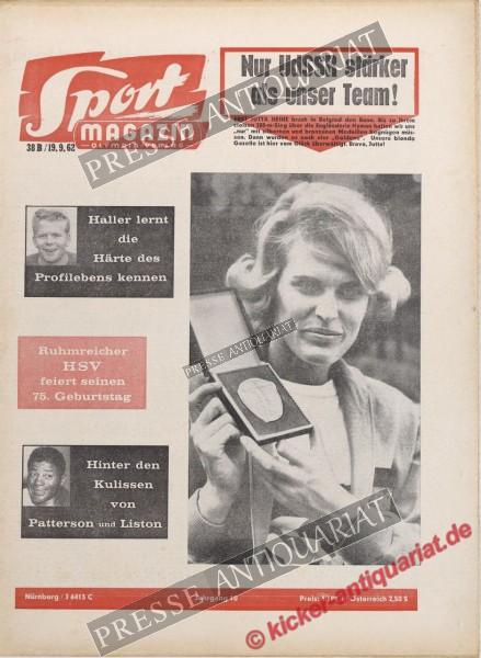 Sportmagazin Nr. 38B, 19.09.1962 bis 25.09.1962