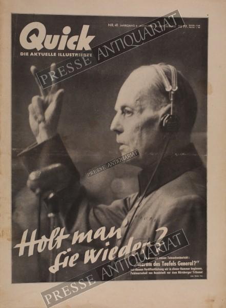 Quick Aktuelle Illustrierte, 14.10.1951 bis 20.10.1951