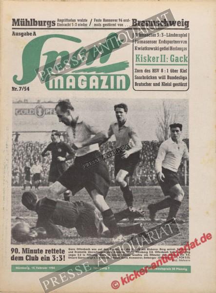 Sportmagazin Nr. 7A, 15.02.1954 bis 21.02.1954