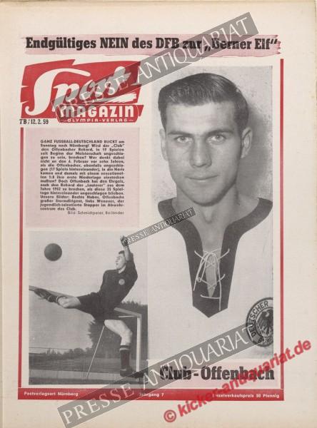 Sportmagazin Nr. 7B, 12.02.1959 bis 18.02.1959