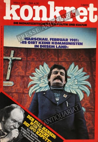 Konkret Magazin, 01.03.1981 bis 31.03.1981