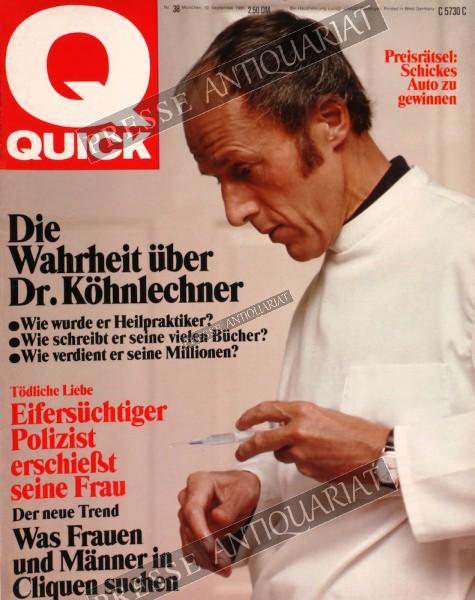 Quick Illustrierte, 10.09.1981 bis 16.09.1981