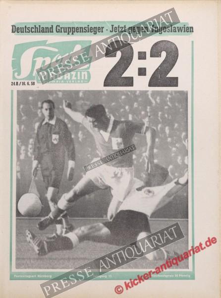 Sportmagazin Nr. 24A, 16.06.1958 bis 22.06.1958