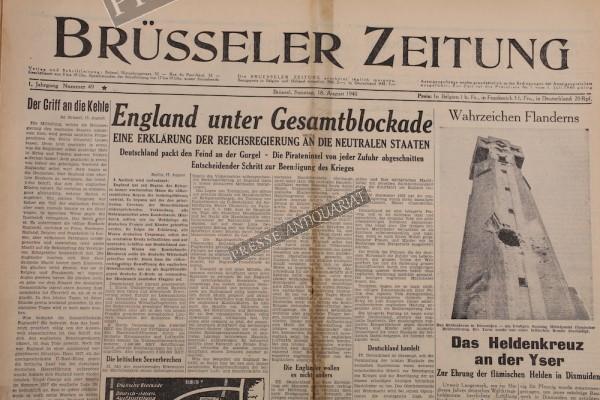 Brüsseler Zeitung, 18.08.1940