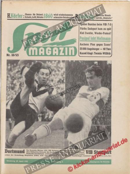 Sportmagazin Nr. 18A, 29.04.1953 bis 05.05.1953