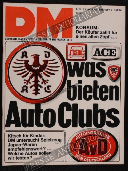 DM Die Deutsche Mark Zeitschrift mit dem Warentest, 03.03.1966 bis 09.03.1966