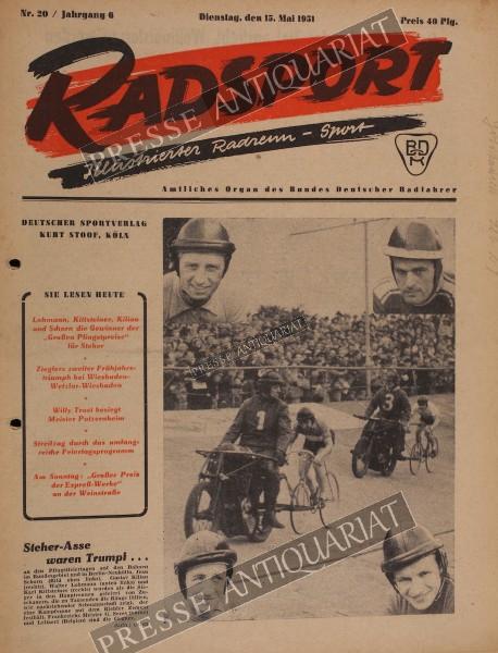 Radsport Illustrierte, 15.05.1951 bis 28.05.1951