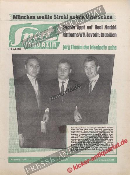 Sportmagazin Nr. 1A, 02.01.1962 bis 08.01.1962