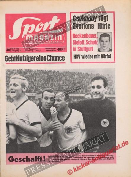 Sportmagazin Nr. 40B, 30.09.1965 bis 06.10.1965