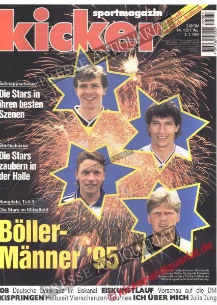 Kicker Sportmagazin Nr. 1, 02.01.1996 bis 08.01.1996