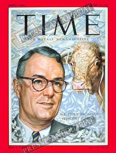 TIME Magazin – 21. November 1955 – NYSE-Präsident Keith Funston