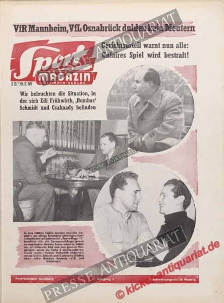 Sportmagazin Nr. 8B, 19.02.1959 bis 25.02.1959