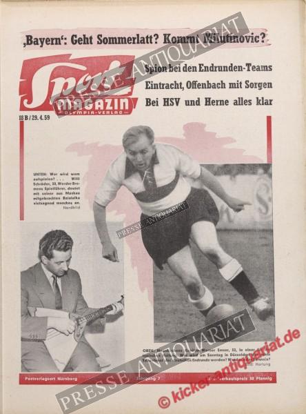 Sportmagazin Nr. 18B, 30.04.1959 bis 06.05.1959
