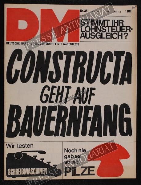 DM Die Deutsche Mark Zeitschrift mit dem Warentest, 26.08.1965 bis 01.09.1965