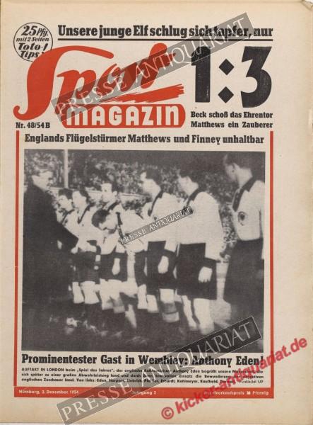 Sportmagazin Nr. 48B, 02.12.1954 bis 08.12.1954