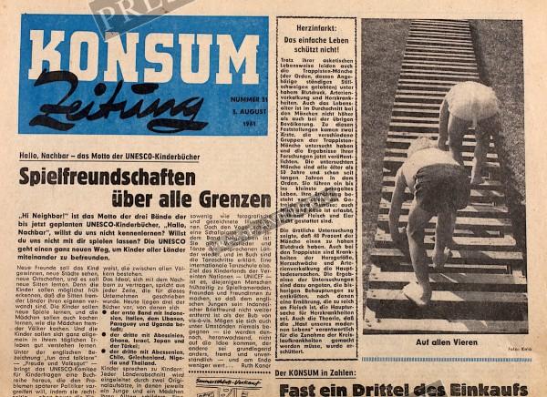 Konsum Zeitung, 03.08.1961 bis 09.08.1961