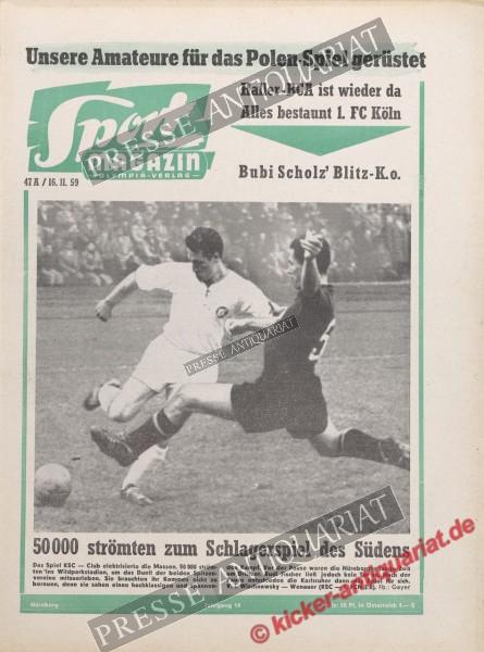 Sportmagazin Nr. 46A, 16.11.1959 bis 22.11.1959