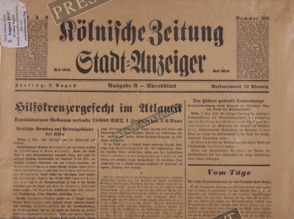 Kölnische Zeitung, 02.08.1940