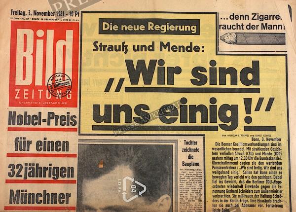 Bild Zeitung, 03.11.1961