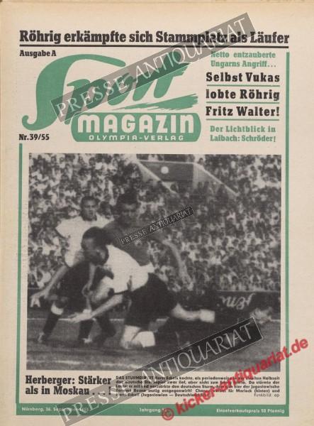 Sportmagazin Nr. 39A, 26.09.1955 bis 02.10.1955