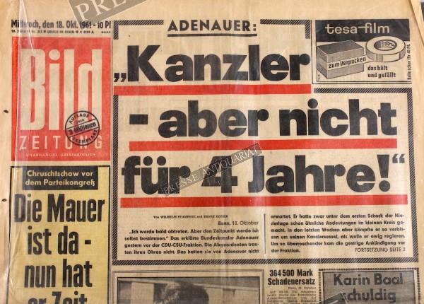 Bild Zeitung, 18.10.1961