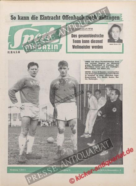 Sportmagazin Nr. 11A, 13.03.1961 bis 19.03.1961