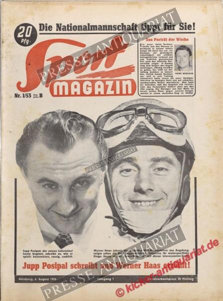 Sportmagazin Nr. 1B, 06.08.1953 bis 12.08.1953